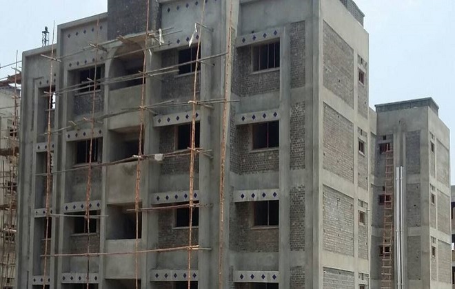 Multi-storey building construction in progress