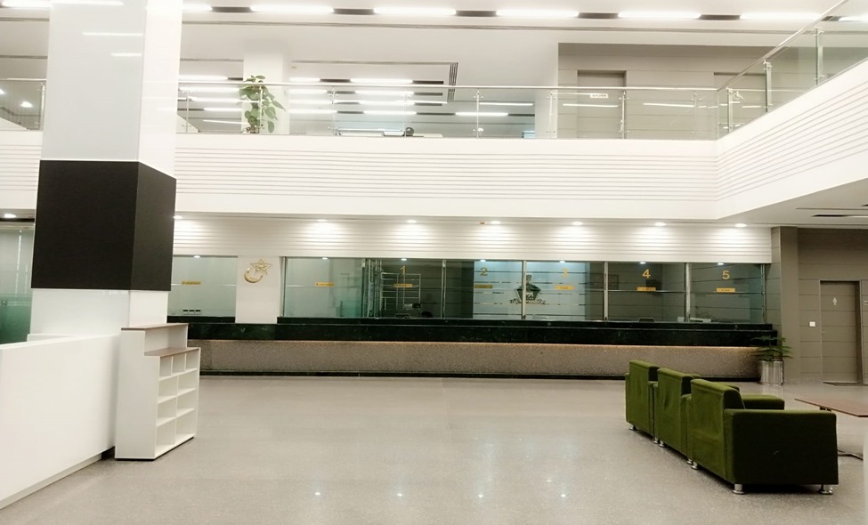 Completed Bank Al Habib banking hall