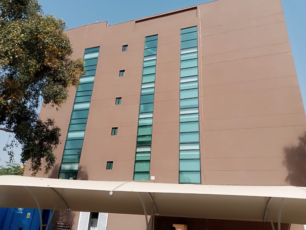 Completed side elevation of the Bank Al Habib building