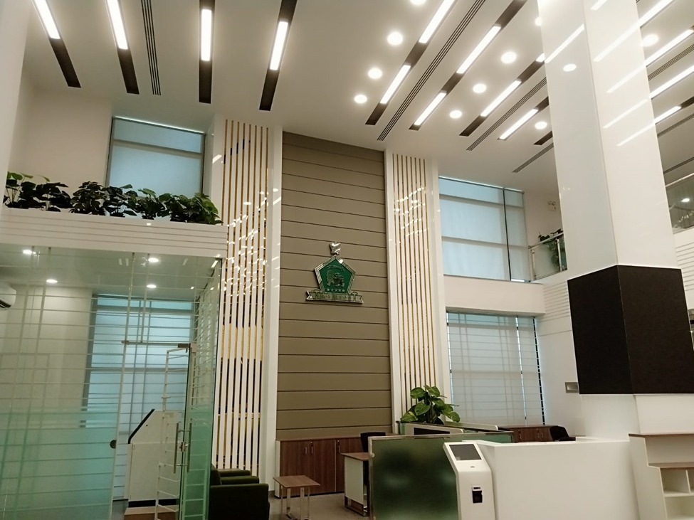 Completed Bank Al Habib customer service and reception area
