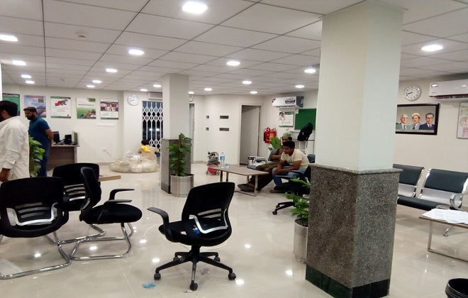 Completed commercial interior renovation